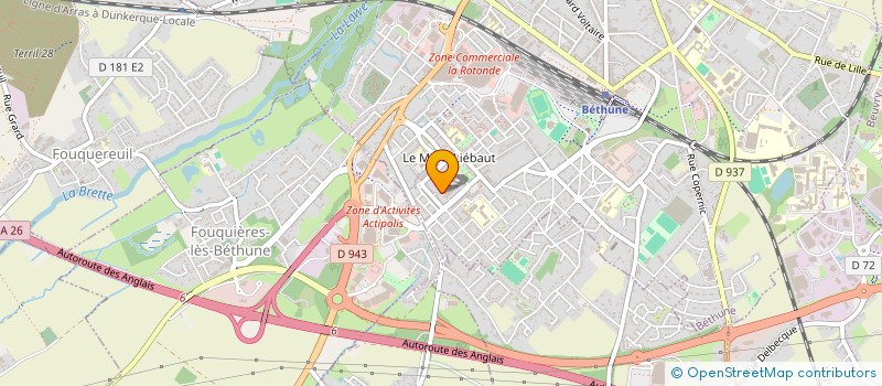 localisation de l'entreprise MONSIEUR FLORENT LEFEBVRE  AIRE-SUR-LA-LYS