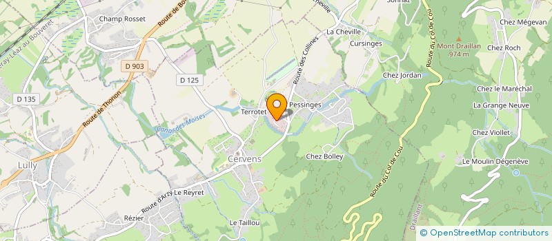 localisation de l'entreprise MONSIEUR FLORENT LENGRAND  CERVENS