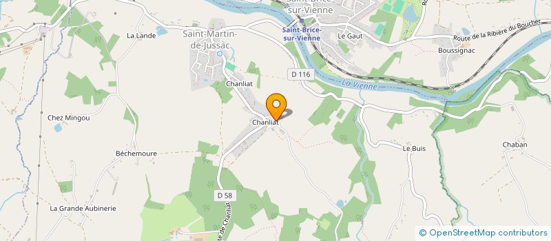 localisation de l'entreprise MONSIEUR FLORENT LIEVAL  SAINT-MARTIN-DE-JUSSAC