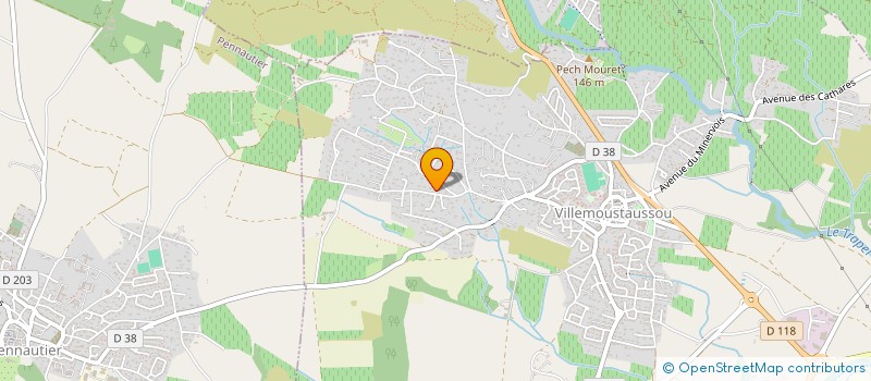 localisation de l'entreprise MONSIEUR FLORENT LINGERAT  VILLEMOUSTAUSSOU