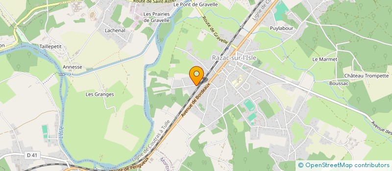 localisation de l'entreprise MONSIEUR FLORENT LONGEAS  RAZAC-SUR-L'ISLE