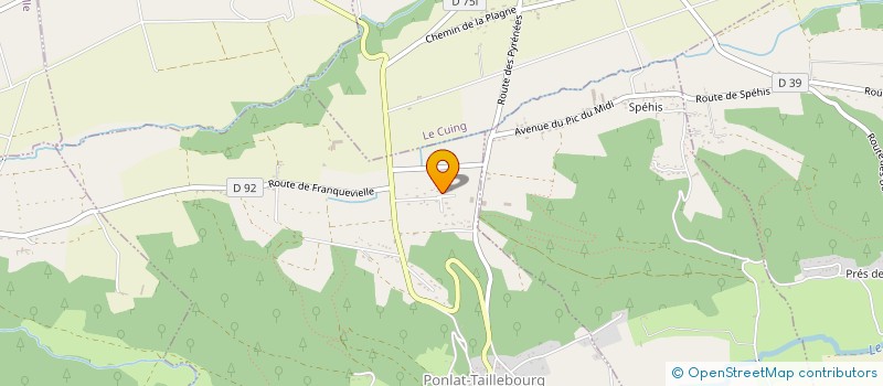 localisation de l'entreprise MONSIEUR FLORENT LOUBEAU  PONLAT-TAILLEBOURG