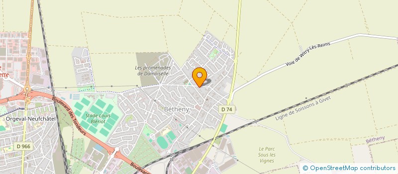 localisation de l'entreprise MONSIEUR FLORENT MAGE  BETHENY