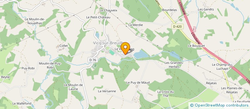 localisation de l'entreprise MONSIEUR FLORENT MAGLOIRE  VICQ-SUR-BREUILH