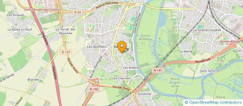 localisation de l'entreprise MONSIEUR FLORENT MAGNIANT  SAINTES