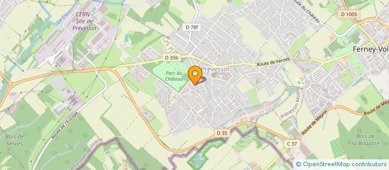 localisation de l'entreprise MONSIEUR FLORENT MALLEJAC  PREVESSIN-MOENS