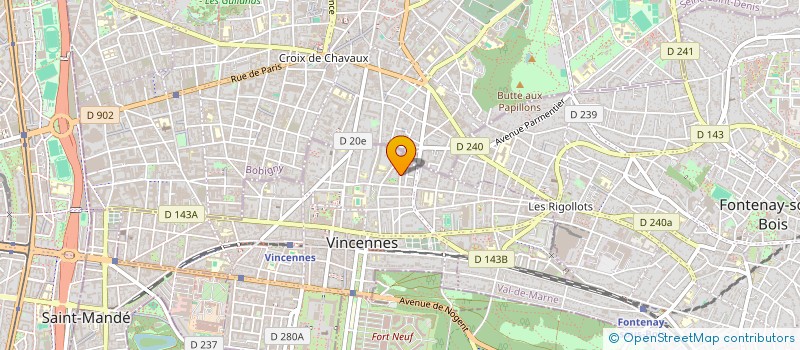 localisation de l'entreprise MONSIEUR FLORENT MANELLI  VINCENNES