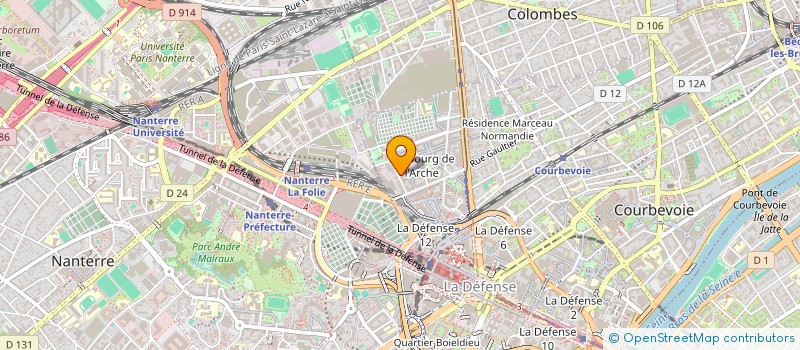 localisation de l'entreprise MONSIEUR FLORENT MARIE  COURBEVOIE