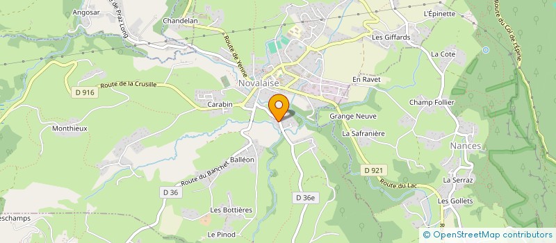 localisation de l'entreprise MONSIEUR FLORENT MARMONNIER  NOVALAISE