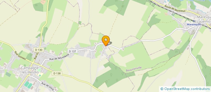 localisation de l'entreprise MONSIEUR FLORENT MARTIN  CAMPAGNE-LES-HESDIN