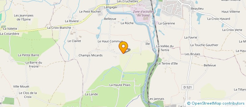 localisation de l'entreprise MONSIEUR FLORENT MARTINEAU  MONTREUIL-SUR-ILLE