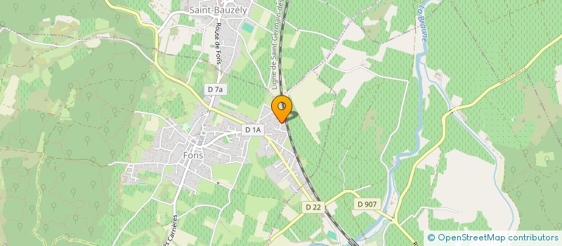 localisation de l'entreprise MONSIEUR FLORENT MARTINEZ  FONS