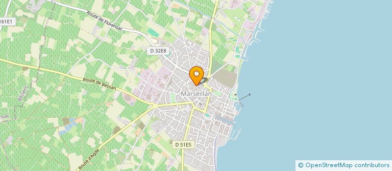 localisation de l'entreprise MONSIEUR FLORENT MARTY à MARSEILLAN