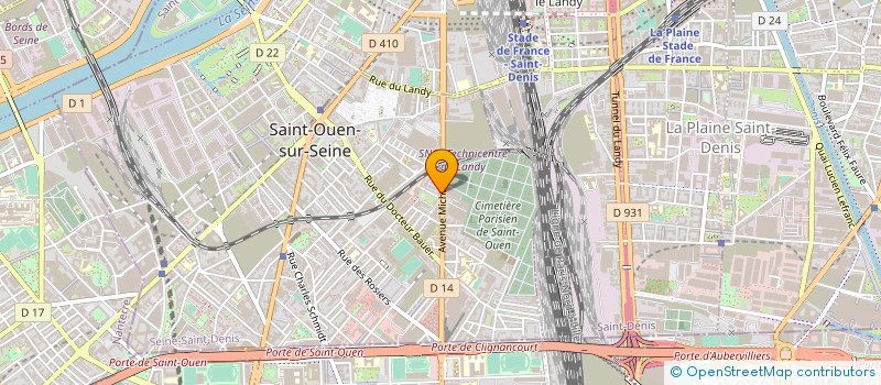 localisation de l'entreprise MONSIEUR FLORENT MARTY à SAINT-OUEN-SUR-SEINE