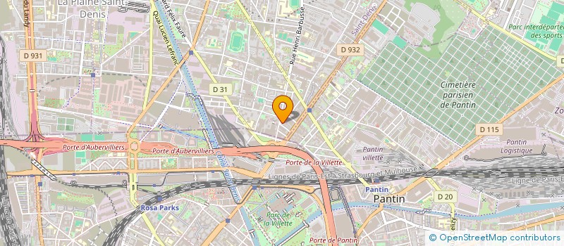 localisation de l'entreprise MONSIEUR FLORENT MASSOULARD  AUBERVILLIERS