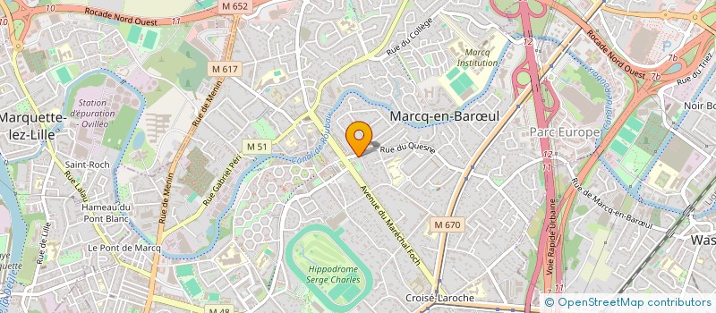 localisation de l'entreprise MONSIEUR FLORENT MASTIN à MARCQ-EN-BARŒUL