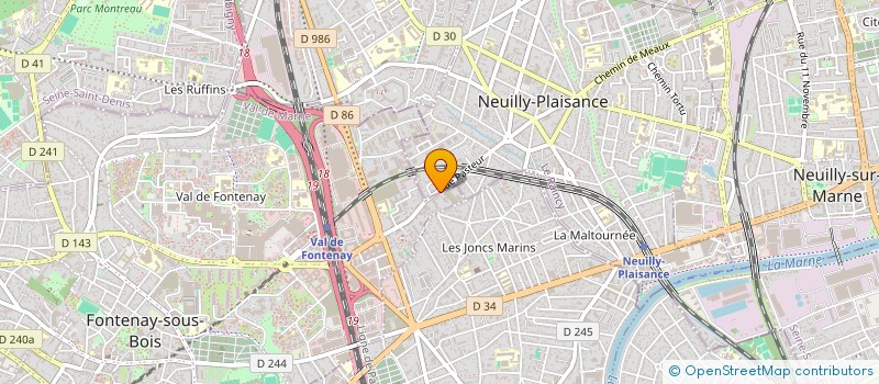 localisation de l'entreprise MONSIEUR FLORENT MATHELOT  NEUILLY-PLAISANCE