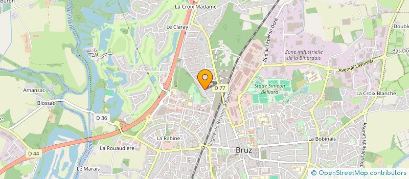 localisation de l'entreprise MONSIEUR FLORENT MAUDET  BRUZ