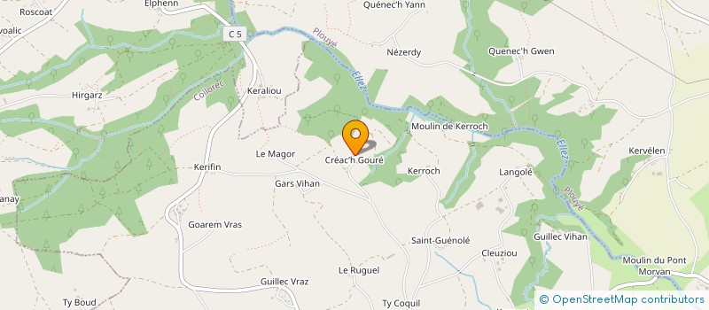 localisation de l'entreprise MONSIEUR FLORENT MAUVIEL  COLLOREC