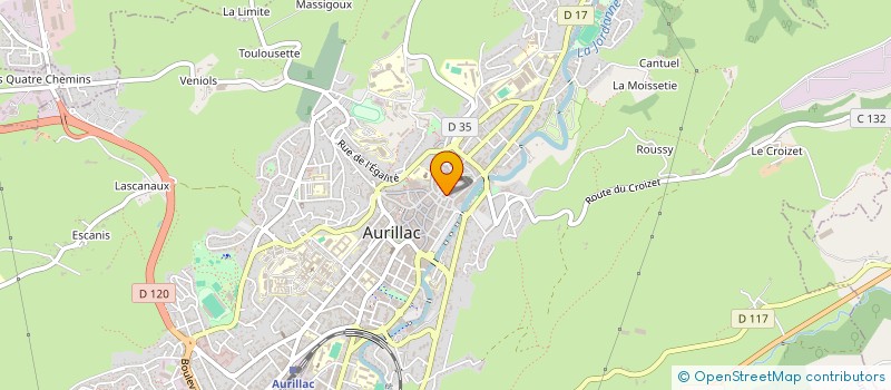 localisation de l'entreprise MONSIEUR FLORENT MERCIER à AURILLAC