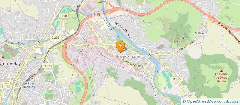 localisation de l'entreprise MONSIEUR FLORENT MERGOIL  BRIVES-CHARENSAC