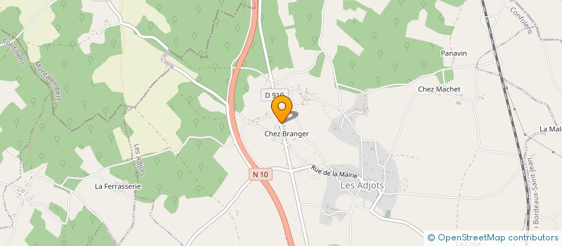 localisation de l'entreprise MONSIEUR FLORENT MERLE à LES ADJOTS