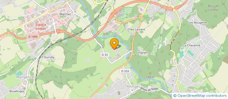 localisation de l'entreprise MONSIEUR FLORENT MERLET  ALLINGES