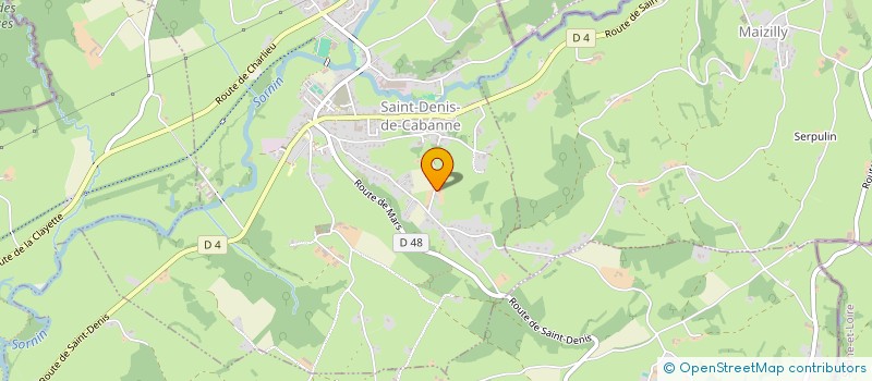 localisation de l'entreprise MONSIEUR FLORENT MEUNIER  SAINT-DENIS-DE-CABANNE