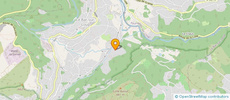 localisation de l'entreprise MONSIEUR FLORENT MOLINERI à LE BAR-SUR-LOUP