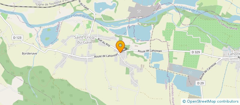 localisation de l'entreprise MONSIEUR FLORENT MONCLA  SAINT-CRICQ-DU-GAVE