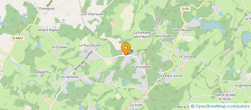 localisation de l'entreprise MONSIEUR FLORENT MONTEIL  AUREIL