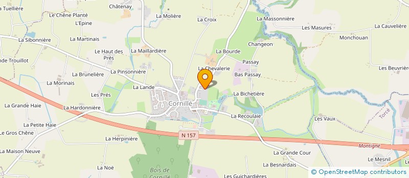 localisation de l'entreprise MONSIEUR FLORENT MORICEAU à CORNILLE
