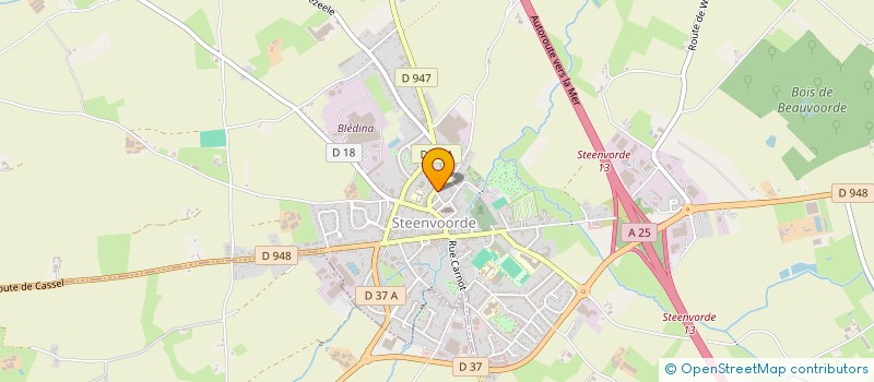 localisation de l'entreprise MONSIEUR FLORENT MORONVAL  STEENVOORDE