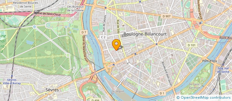 localisation de l'entreprise MONSIEUR FLORENT MOULIN à BOULOGNE-BILLANCOURT