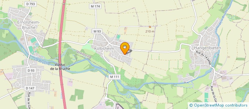 localisation de l'entreprise MONSIEUR FLORENT MUNDWEILER  KOLBSHEIM