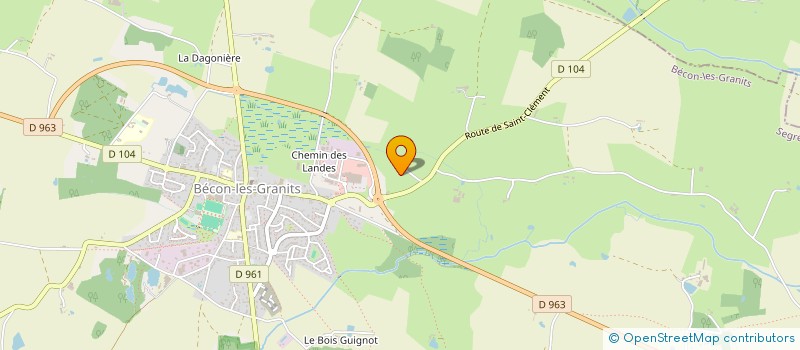 localisation de l'entreprise MONSIEUR FLORENT NADALI  BECON-LES-GRANITS