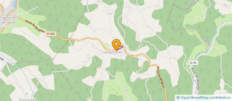 localisation de l'entreprise MONSIEUR FLORENT OCHEM  GOUJOUNAC