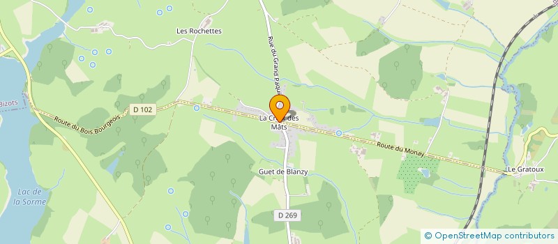 localisation de l'entreprise MONSIEUR FLORENT PARIAT  LES BIZOTS