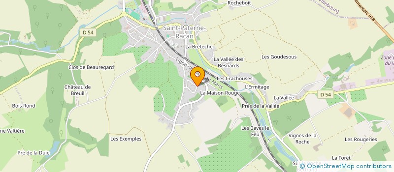 localisation de l'entreprise MONSIEUR FLORENT PAULE  SAINT-PATERNE-RACAN