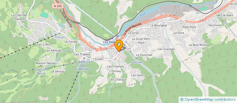 localisation de l'entreprise MONSIEUR FLORENT PAYOT  LES HOUCHES