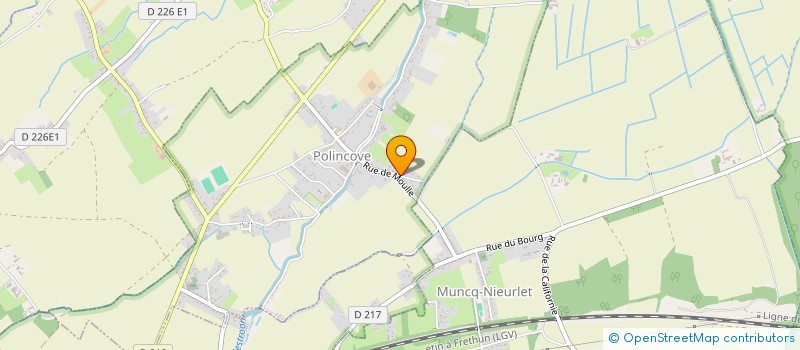 localisation de l'entreprise MONSIEUR FLORENT PENAUD  POLINCOVE