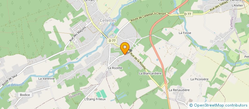 localisation de l'entreprise MONSIEUR FLORENT PEREIRA  CELLETTES