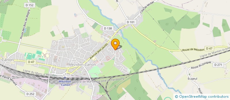 localisation de l'entreprise MONSIEUR FLORENT PEROIS  MEZIDON VALLEE D'AUGE