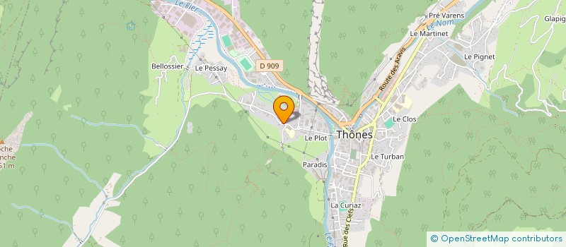 localisation de l'entreprise MONSIEUR FLORENT PERRET  THONES