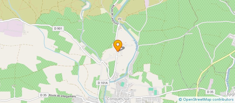 localisation de l'entreprise MONSIEUR FLORENT PERROIS  CONQUES-SUR-ORBIEL