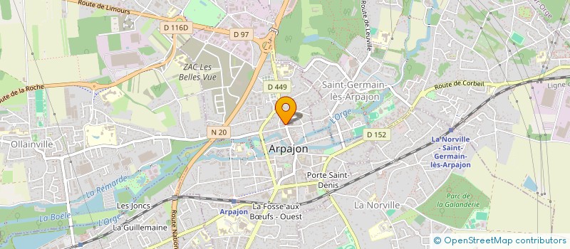 localisation de l'entreprise MONSIEUR FLORENT PILLONDEAU  ARPAJON