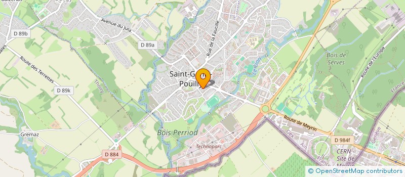 localisation de l'entreprise MONSIEUR FLORENT PINGET à ST-GENIS-POUILLY