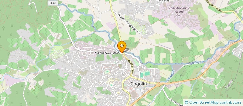localisation de l'entreprise MONSIEUR FLORENT POLLET à COGOLIN