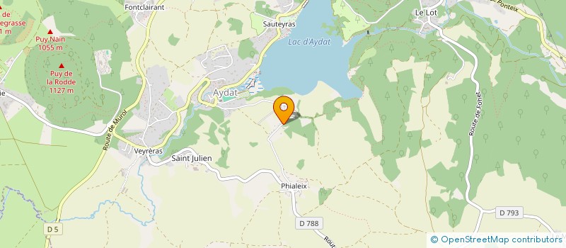 localisation de l'entreprise MONSIEUR FLORENT PORTALIER  AYDAT