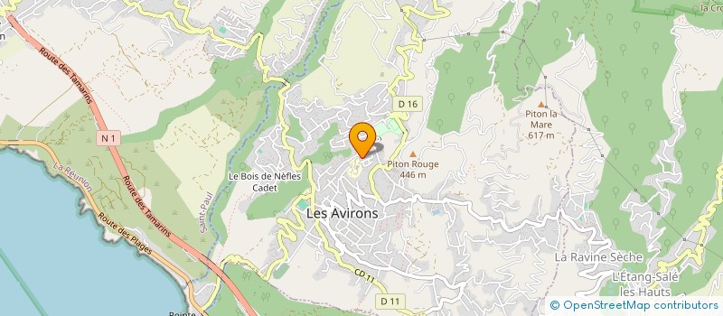 localisation de l'entreprise MONSIEUR FLORENT POTONIE  LES AVIRONS